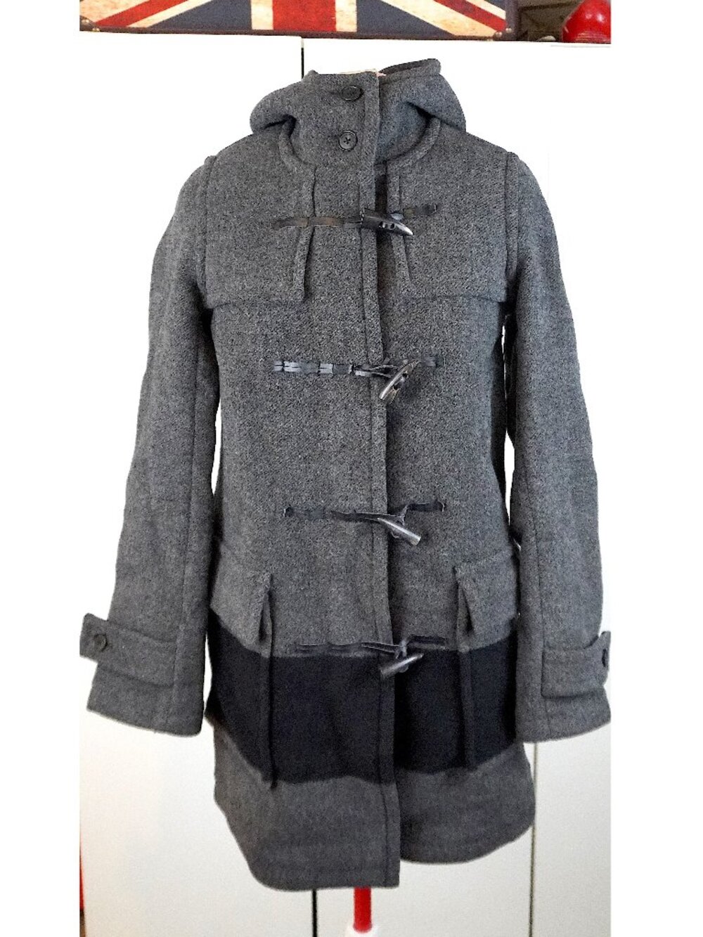 Hudson's Bay Company Wool Stripe Duffle Coat